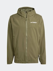 adidas Terrex Olive Green Multi 2L RAIN.RDY Jacket - Image 5 of 7