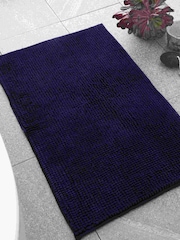 Catherine Lansfield Navy Blue Bobble Bathmat - Image 1 of 3