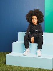 Nike Black Little Kids Lifestyle Essentials Poly Tracksuit - Image 2 of 4