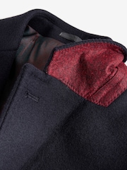 Navy Blue Signature Soft Touch Wool Rich Epsom Coat - Image 10 of 10