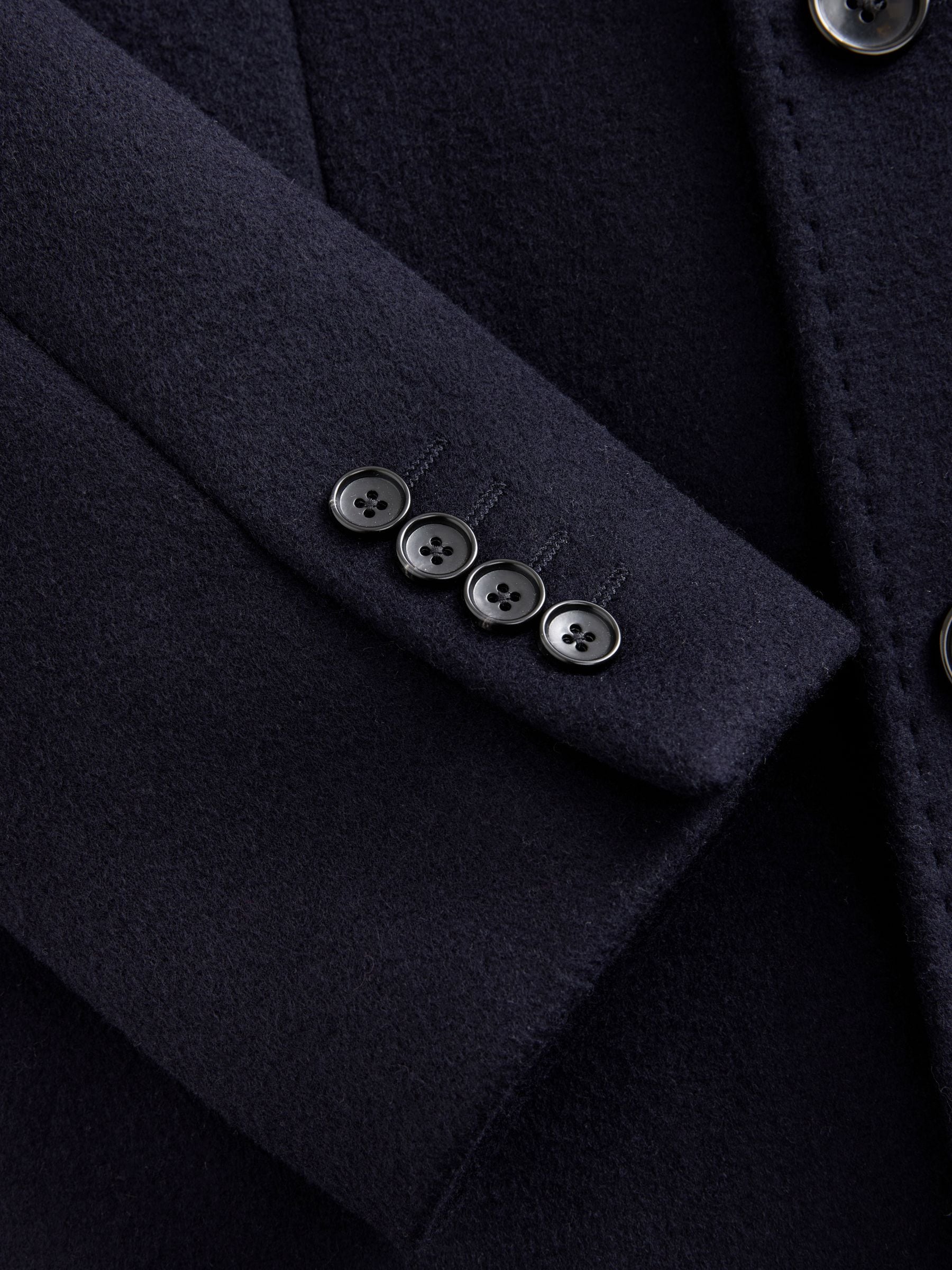 Buy Navy Blue Signature Soft Touch Wool Rich Italian Fabric Epsom
