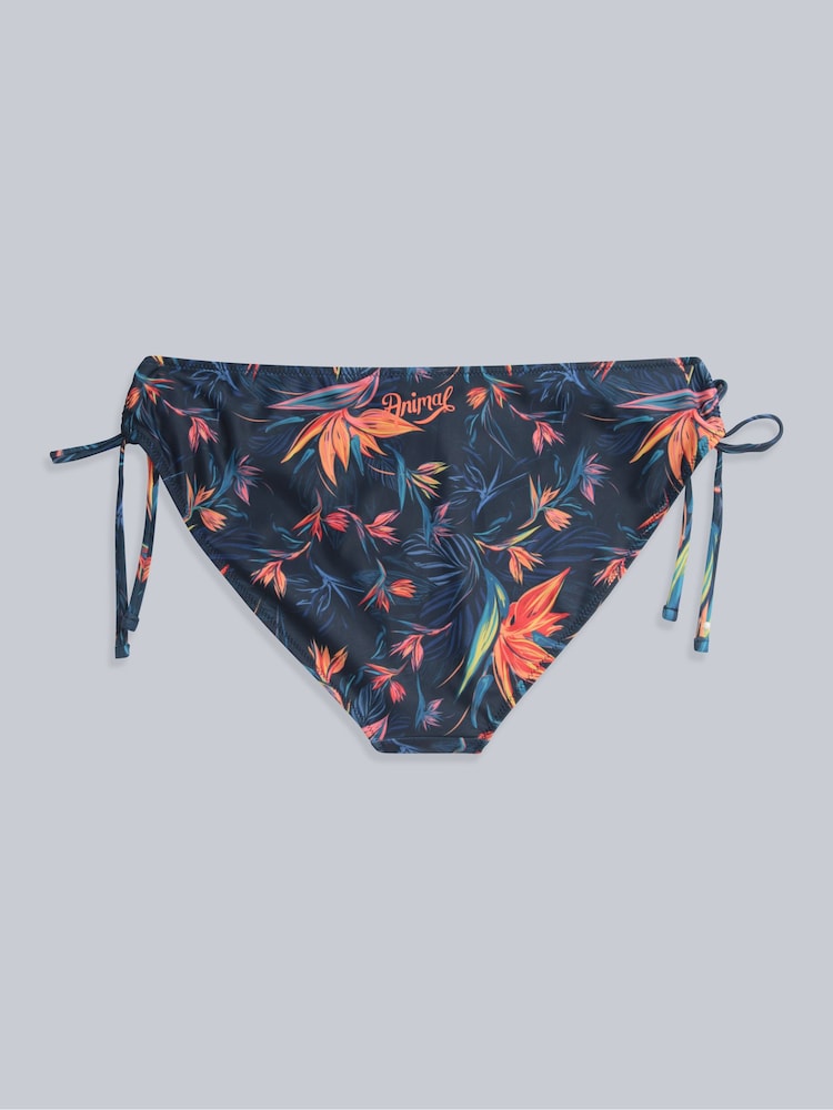 Animal Orange Iona Tie Side Printed Bikini Bottoms - Image 2 of 5