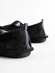 Black Faux Fur Lined Slippers - Image 6 of 7