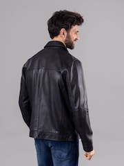 Lakeland Leather Brown Renwick Collared Leather Jacket - Image 3 of 9
