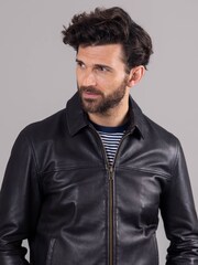 Lakeland Leather Brown Renwick Collared Leather Jacket - Image 6 of 9