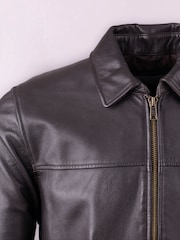 Lakeland Leather Brown Renwick Collared Leather Jacket - Image 9 of 9