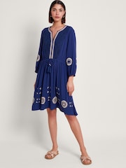 Monsoon Blue Alani Crochet Dresses - Image 1 of 5