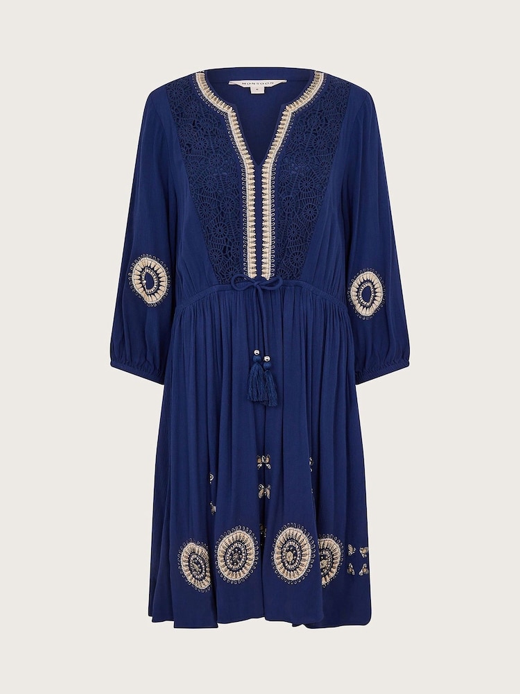 Monsoon Blue Alani Crochet Dresses - Image 5 of 5