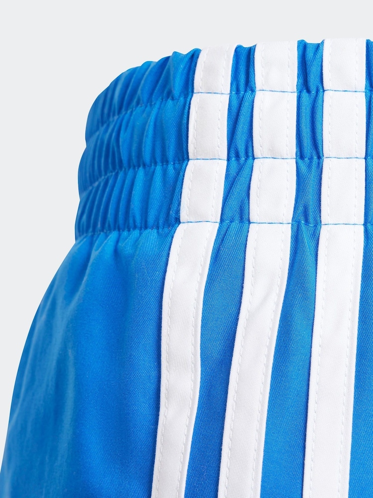 adidas Originals Blue Adicolor 3-Stripes Swim Shorts - Image 5 of 5 adidas Originals Blue Adicolor 3-Stripes Swim Shorts - Image 5 of 5