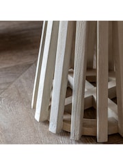 Gallery Home Natural Oujda Marble Side Table - Image 3 of 4