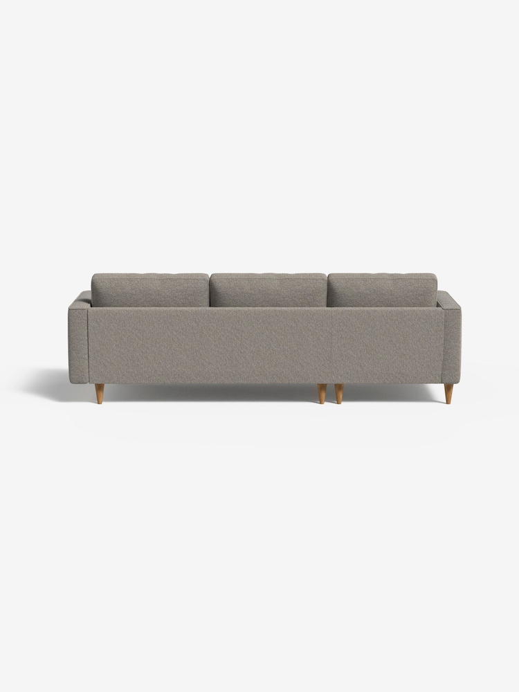 MADE.COM Basket Weave Pumice Grey Scott Left Hand Facing Corner Sofa - Image 2 of 5