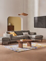 MADE.COM Basket Weave Pumice Grey Scott Left Hand Facing Corner Sofa - Image 4 of 5