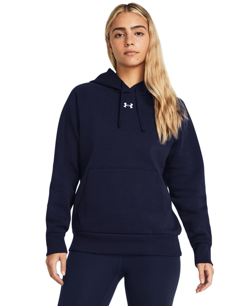 Under Armour Blue Navy Rival Fleece Hoodie - Image 1 of 5 Under Armour Blue Navy Rival Fleece Hoodie - Image 1 of 5