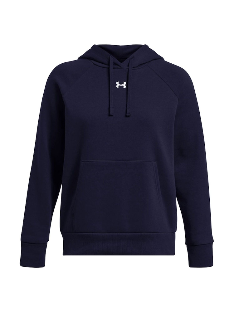 Under Armour Blue Navy Rival Fleece Hoodie - Image 4 of 5