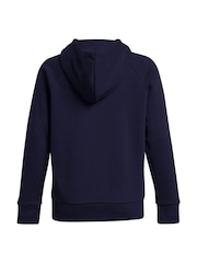 Under Armour Blue Navy Rival Fleece Hoodie - Image 5 of 5