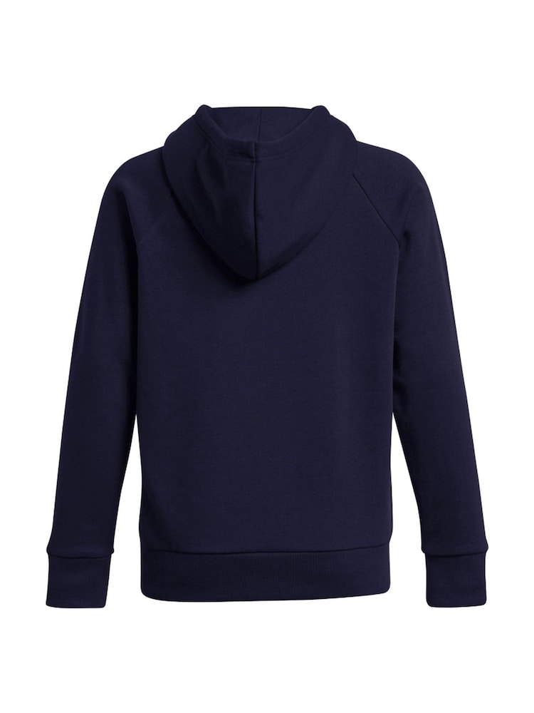 Under Armour Blue Navy Rival Fleece Hoodie - Image 5 of 5 Under Armour Blue Navy Rival Fleece Hoodie - Image 5 of 5