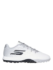Skechers White White / Silver  Younger Kids Artificial Football Boots - Image 1 of 5