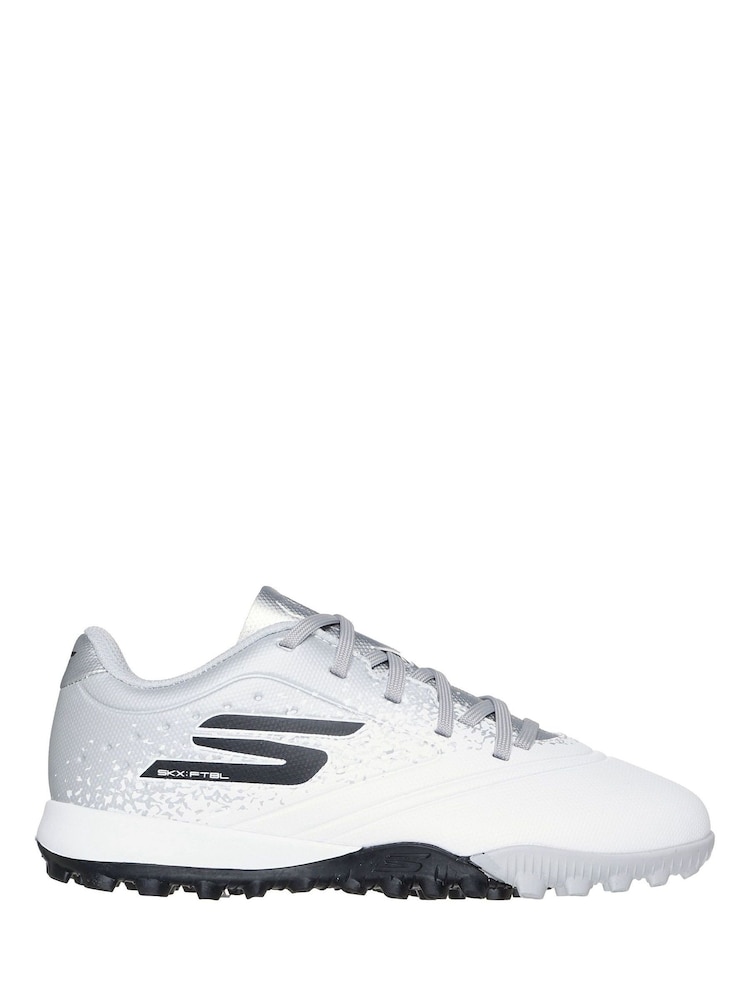 Skechers White White / Silver  Younger Kids Artificial Football Boots - Image 1 of 5