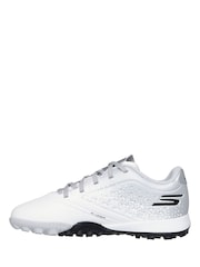 Skechers White White / Silver  Younger Kids Artificial Football Boots - Image 2 of 5