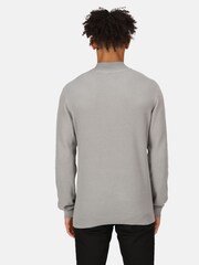 Regatta Grey 100% Cotton Keaton Quarter Zip Jumper - Image 2 of 8
