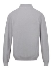 Regatta Grey 100% Cotton Keaton Quarter Zip Jumper - Image 6 of 8