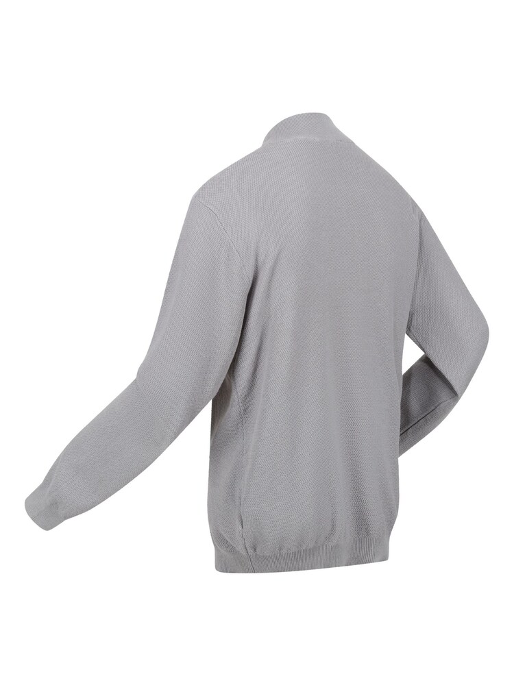 Regatta Grey 100% Cotton Keaton Quarter Zip Jumper - Image 8 of 8