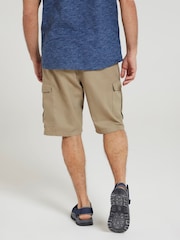 Crema - Pantalones cortos cargo para hombre 100% algodón Lakeside de Mountain Warehouse - Imagen 5 de 5