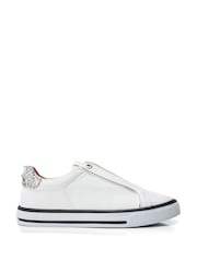 Moda In Pelle Benni Elastic Slip On Foxing Sole Trainers - Image 4 of 4