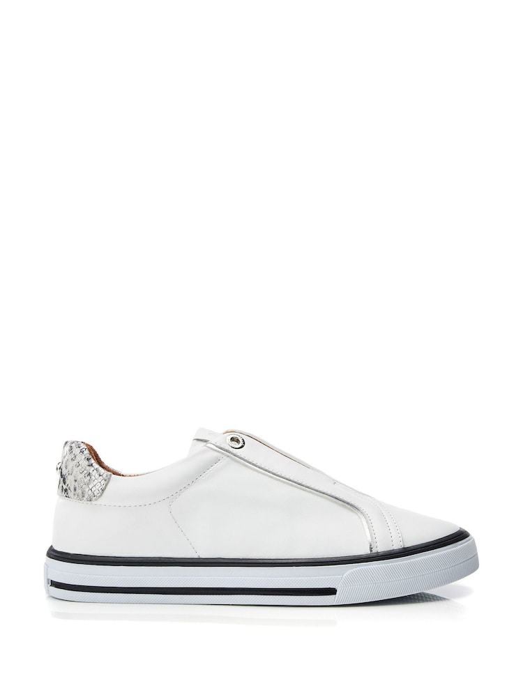 Moda In Pelle Benni Elastic Slip On Foxing Sole Trainers - Image 4 of 4