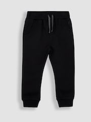 JoJo Maman Bébé Black & Grey 100% Cotton Joggers 2 Pack - Image 2 of 5