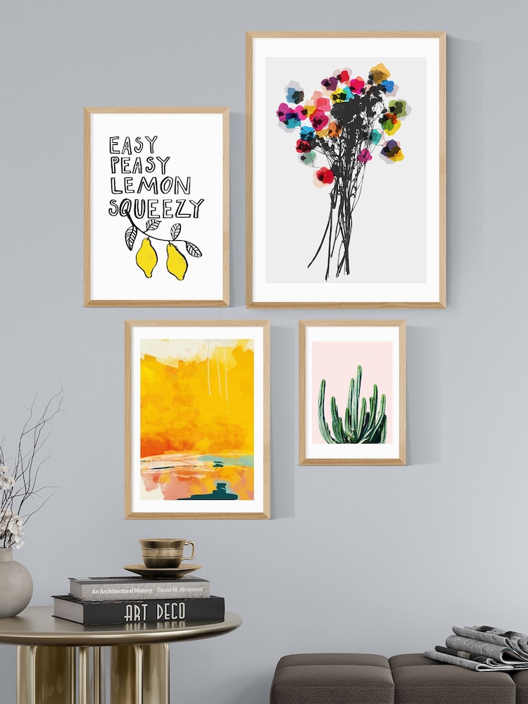 East End Prints Oak Summer Happiness Wall Set - Image 1 of 1