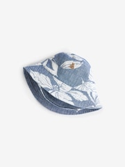 Gap Blue Brannan Bear Print Short Sleeve Baby Romper & Hat (Newborn-24mths) - Image 4 of 7