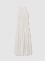 Amur Plisse Halter Neck Maxi Dress - صورة 2 من 5
