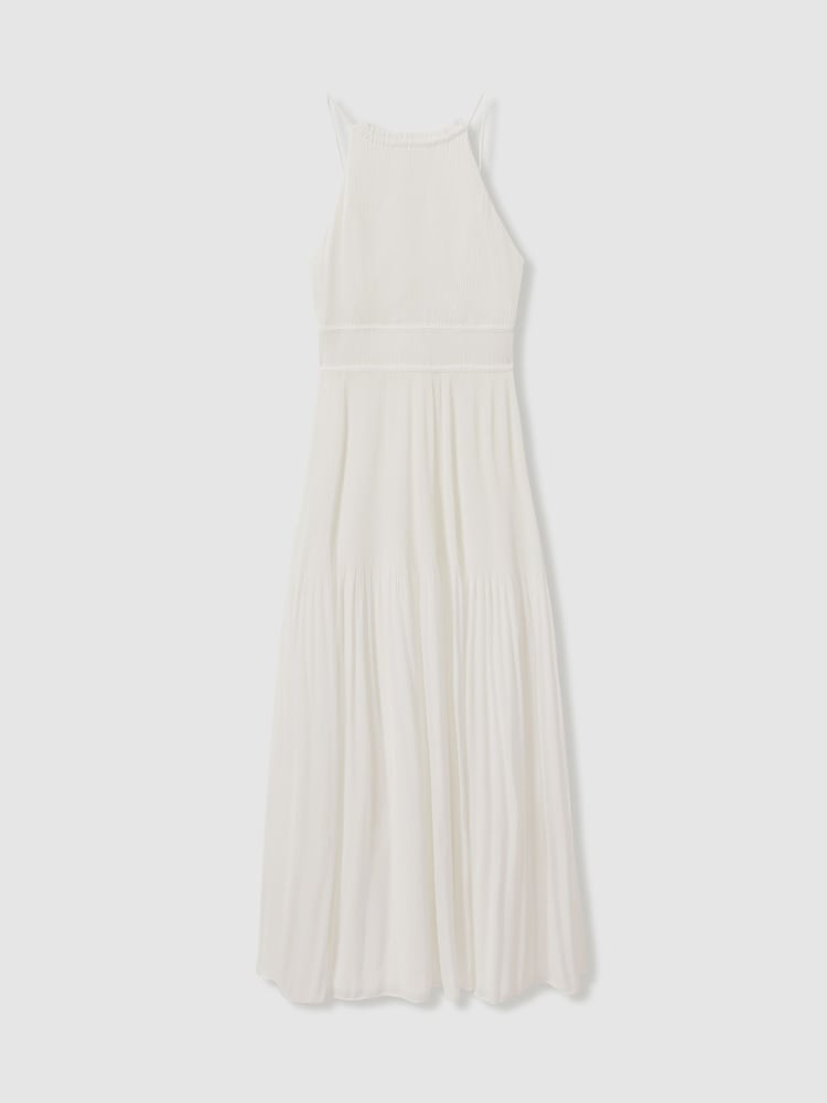 Amur Plisse Halter Neck Maxi Dress - صورة 2 من 5