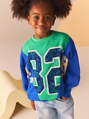 Green/Blue Sweatshirt (3-16yrs) - Image 1 of 7
