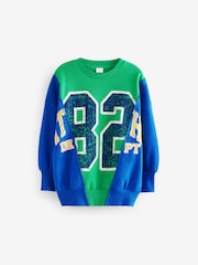 Green/Blue Sweatshirt (3-16yrs) - Image 5 of 7