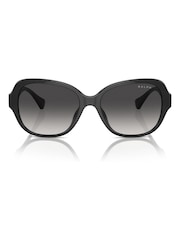 Ralph By Ralph Lauren Ra5316U Round Black Sunglasses - Image 1 of 5