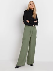 Long Tall Sally Crepe Cargo Wide leg Trousers - Bild 1 von 6