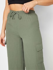 Long Tall Sally Crepe Cargo Wide leg Trousers - Bild 5 von 6