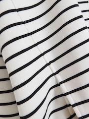River Island Black Stripe Jersey Zip-Up Bomber Jacket - Image 6 of 6