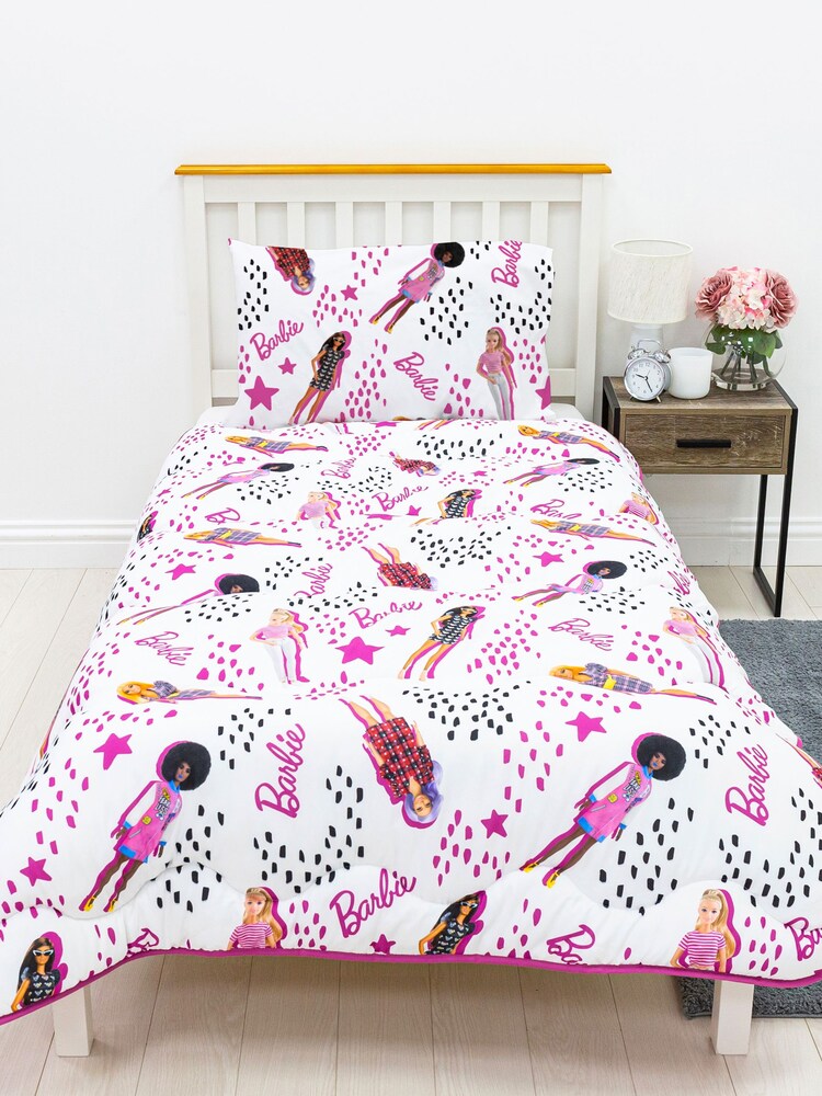 Character World Barbie Stars 10.5 Tog Single Coverless Duvet - Image 2 of 5