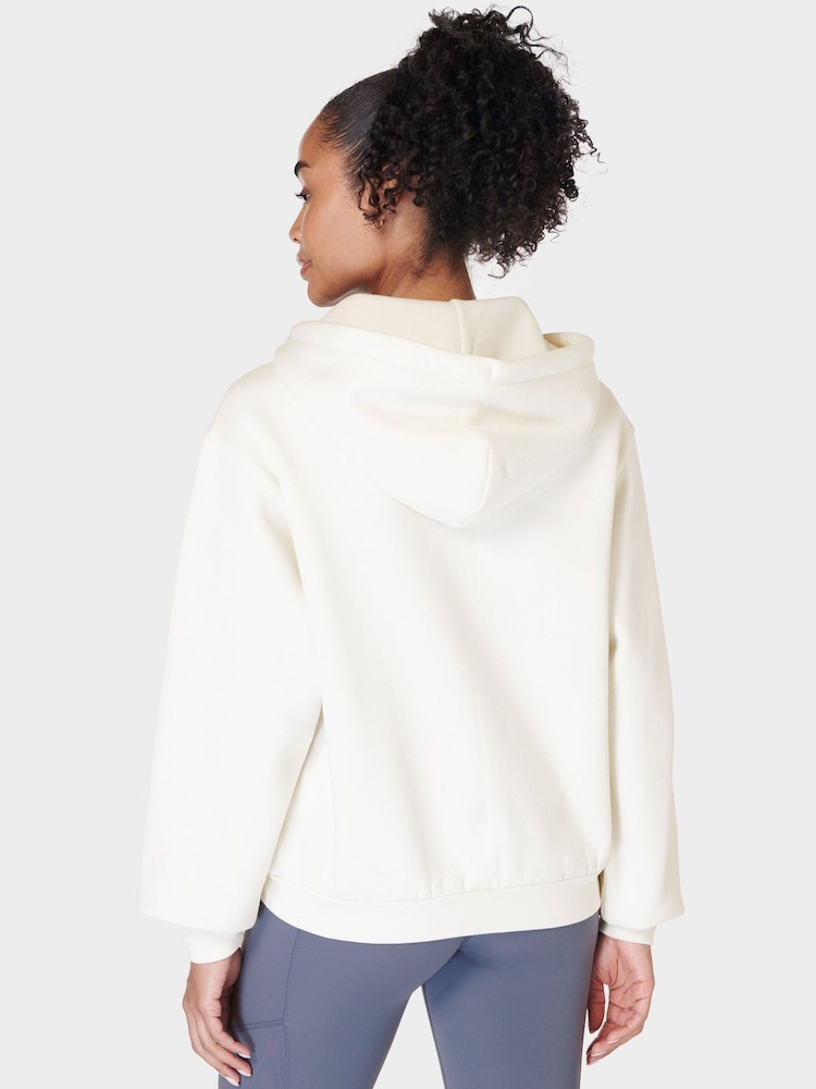 Sweaty Betty Lily White Powerhouse Zip Up Hoodie - Image 2 of 8 Sweaty Betty Lily White Powerhouse Zip Up Hoodie - Image 2 of 8