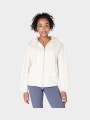 Sweaty Betty Lily White Powerhouse Zip Up Hoodie - Image 3 of 8