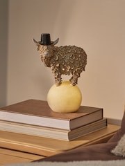 Bronze Hamish The Highland Cow Balancing Feature Light - Image 1 of 4
