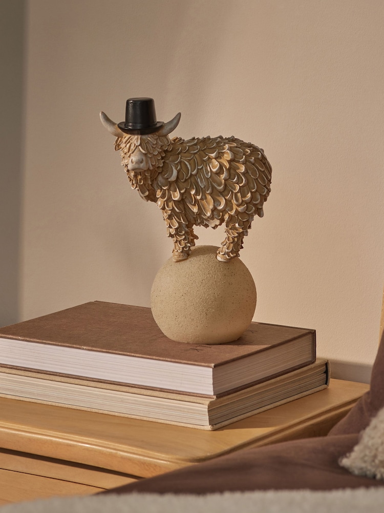 Bronze Hamish The Highland Cow Balancing Feature Light - Image 2 of 4