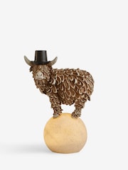 Bronze Hamish The Highland Cow Balancing Feature Light - Image 4 of 4