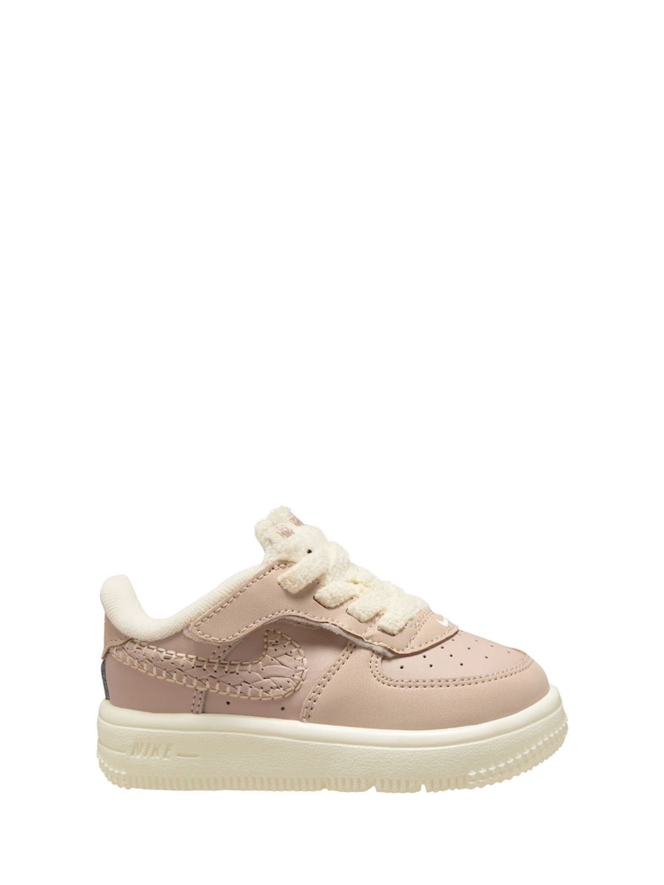 Nike Natural Infant Air Force 1 Low EasyOn Trainers - Image 1 of 4