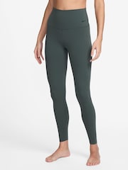 Nike Dark Green Premium Zenvy GentleSupport High Waisted Full Length Leggings - Image 1 of 4
