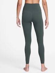 Nike Dark Green Premium Zenvy GentleSupport High Waisted Full Length Leggings - Image 2 of 4