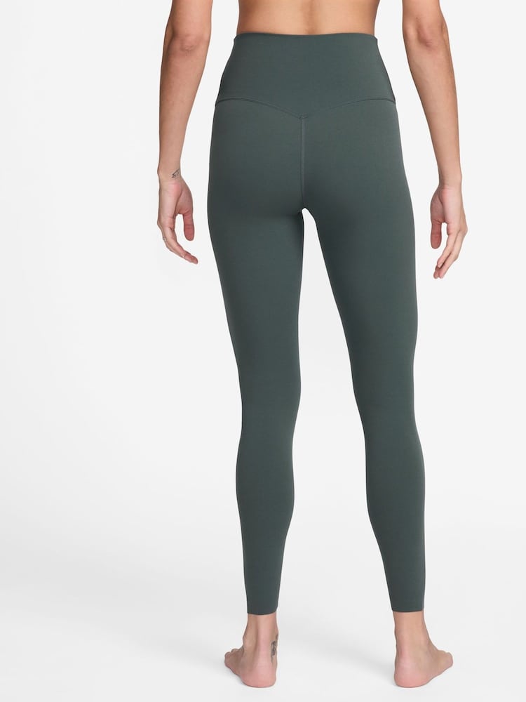Nike Dark Green Premium Zenvy GentleSupport High Waisted Full Length Leggings - Image 2 of 4 Nike Dark Green Premium Zenvy GentleSupport High Waisted Full Length Leggings - Image 2 of 4